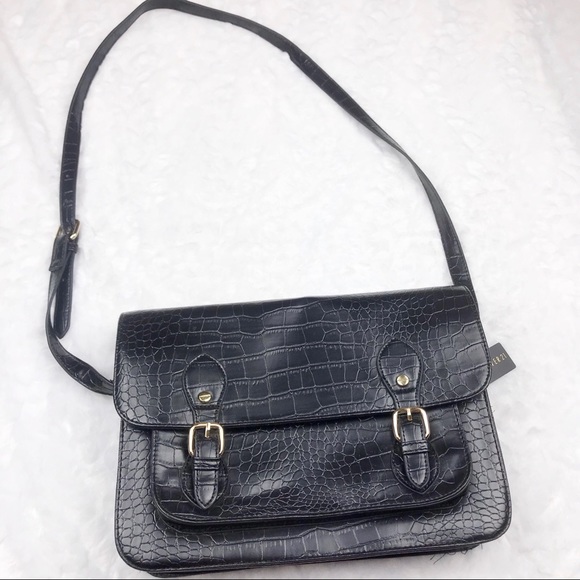 Forever 21 Handbags - Forever 21 Snake Skin Crossbody Messenger Bag NWT